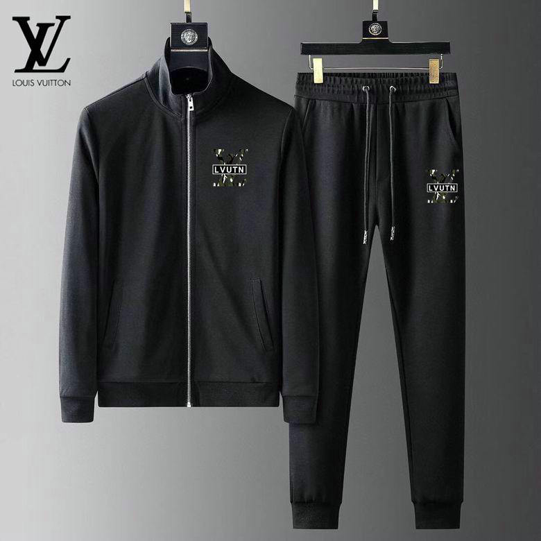 Wholesale Cheap Louis Vuitton Long Sleeve Tracksuits men for Sale