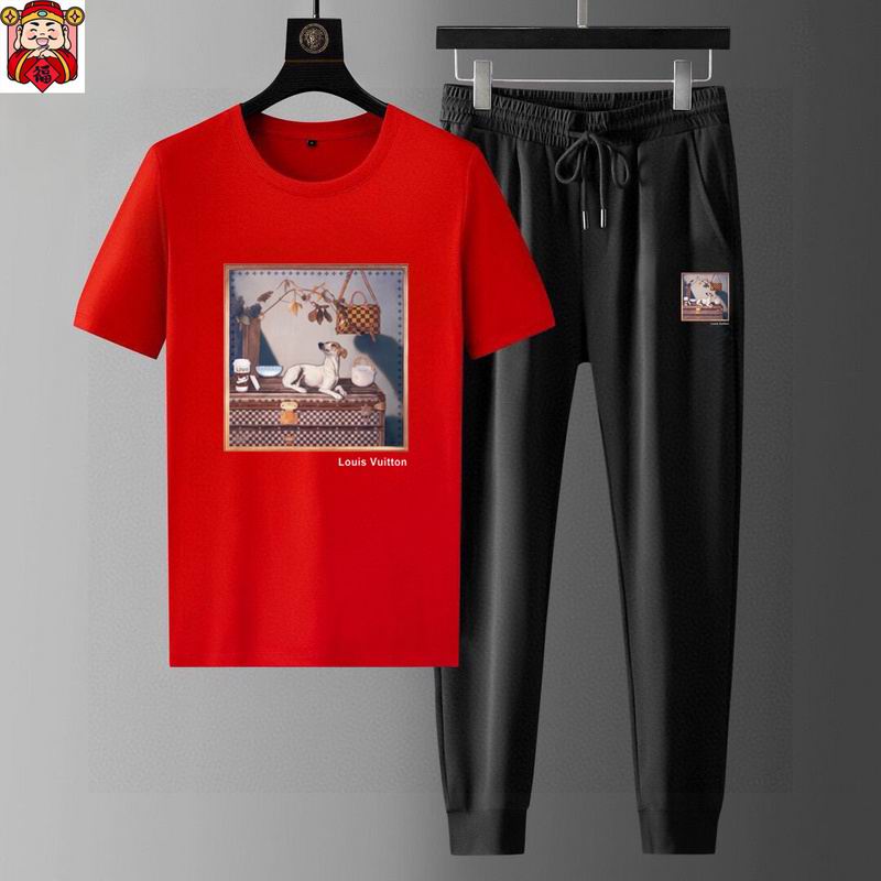 Wholesale High-quality Cheap Louis Vuitton Short Sleeve Replica Designer Tracksuits for sale