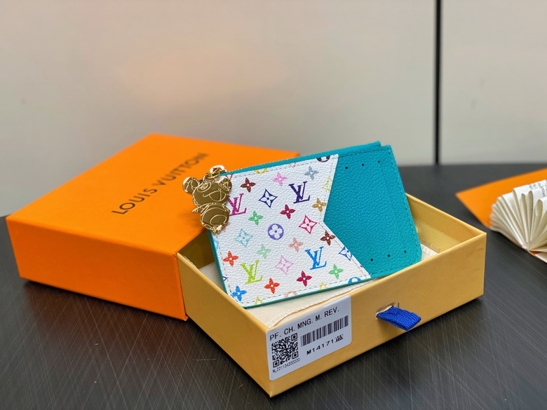 Wholesale AAA Louis Vuitton x TM Monogram Empreinte Leather Romy Card Holder for Sale