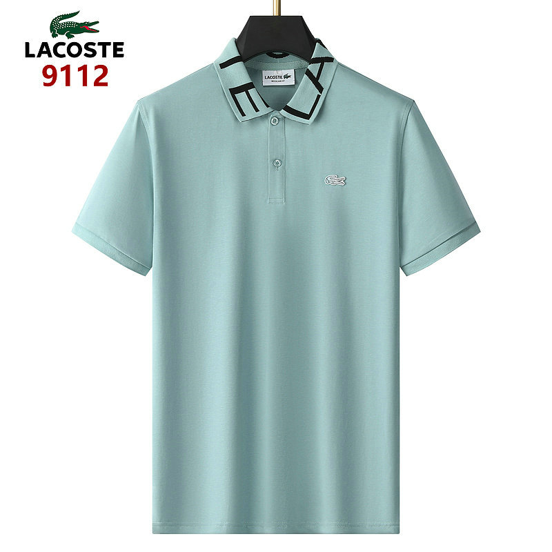 Wholesale Cheap Lacoste Short Sleeve Lapel T Shirts for Sale