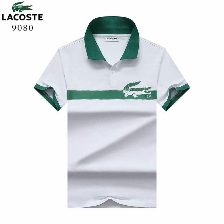 Wholesale Cheap Lacoste Shorts Sleeve Lapel T Shirts for Sale