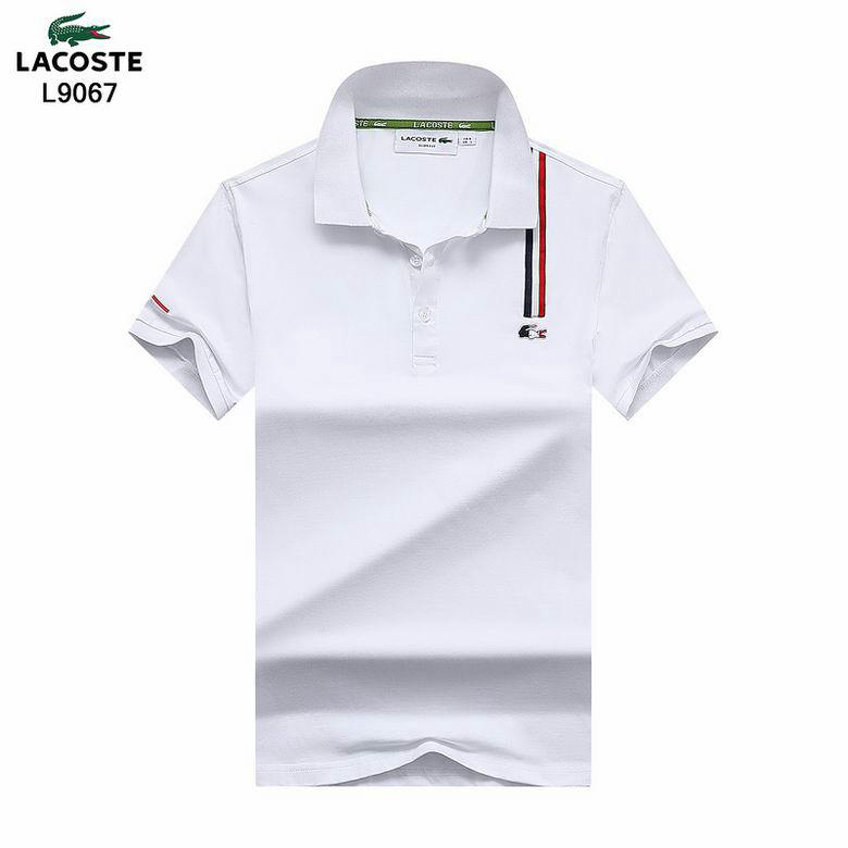 Wholesale Cheap Lacoste Shorts Sleeve Lapel T Shirts for Sale