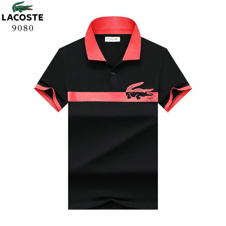 Wholesale Cheap Lacoste Shorts Sleeve Lapel T Shirts for Sale