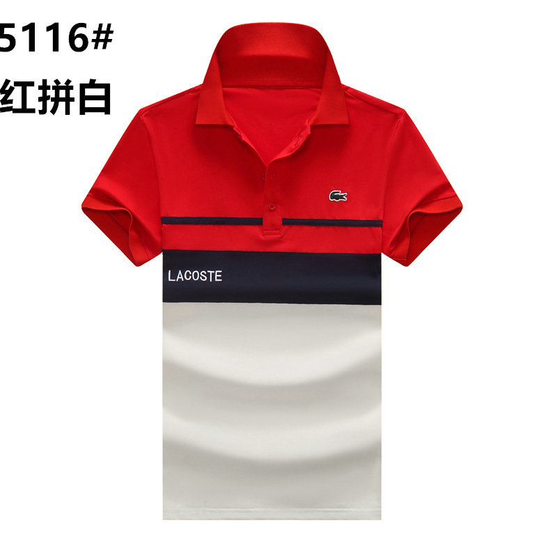 Wholesale Cheap Lacoste Shorts Sleeve Lapel T Shirts for Sale