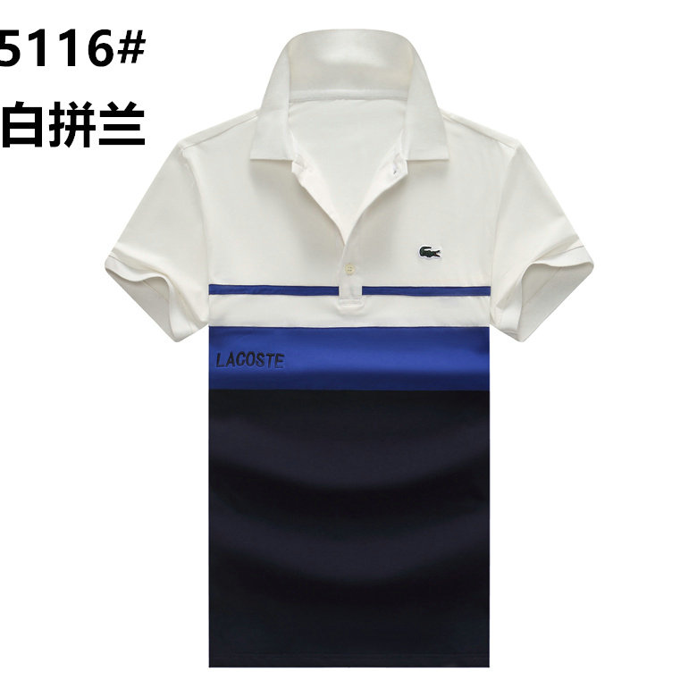 Wholesale Cheap Lacoste Shorts Sleeve Lapel T Shirts for Sale