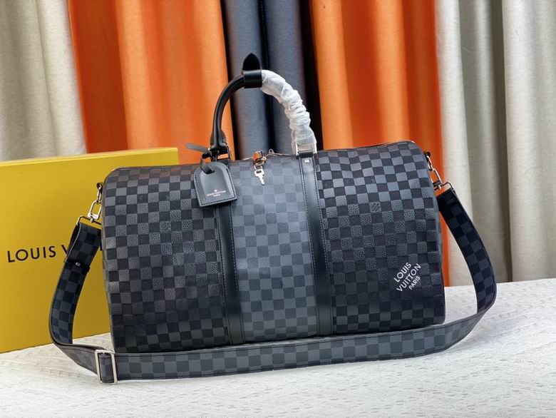 Wholesale Cheap Lv Damier Infini Leather Keepall Bandoulière 50 Bags for Sale