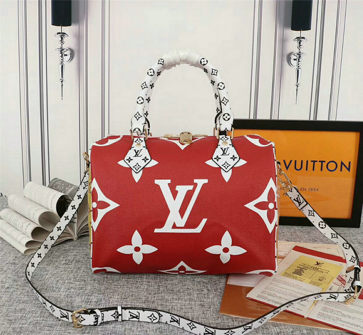 Wholesale Cheap Louis Vuitton Monogram Giant Speedy Bandouliere 30 bags for sale