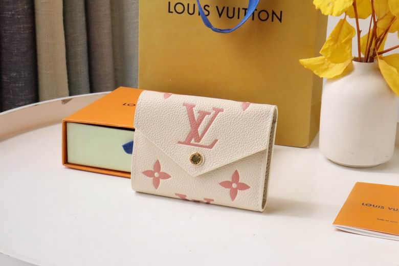 LV Bicolor Monogram Empreinte Leather Victorine Wallet M82062