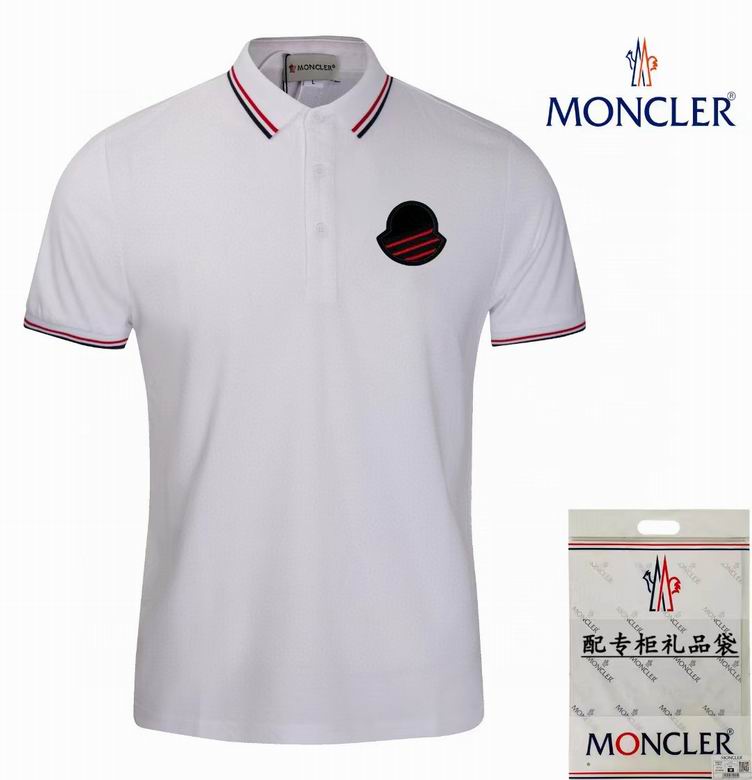 Wholesale Cheap M.oncler Short Sleeve Lapel T Shirts for Sale