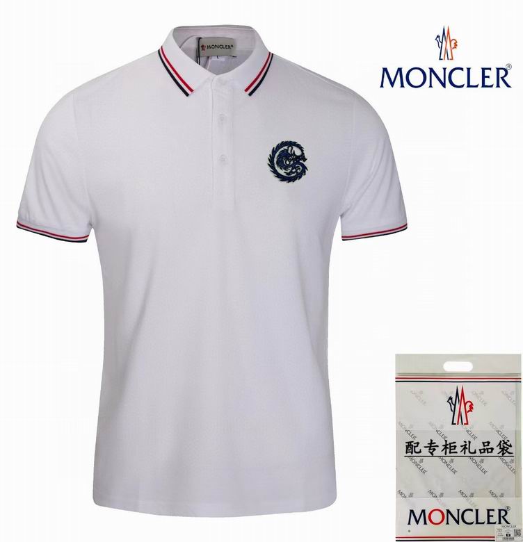 Wholesale Cheap M.oncler Short Sleeve Lapel T Shirts for Sale
