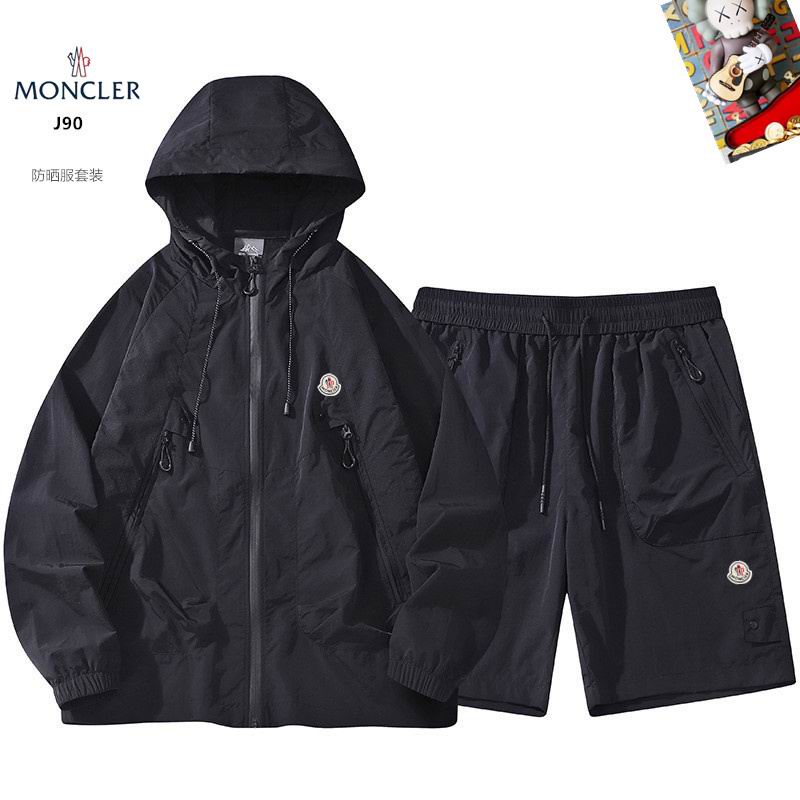 Wholesale High-quality M.oncler Designer Hooded Jackets set Shorts for sale