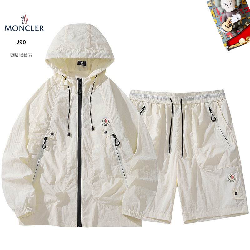Wholesale High-quality M.oncler Designer Hooded Jackets set Shorts for sale