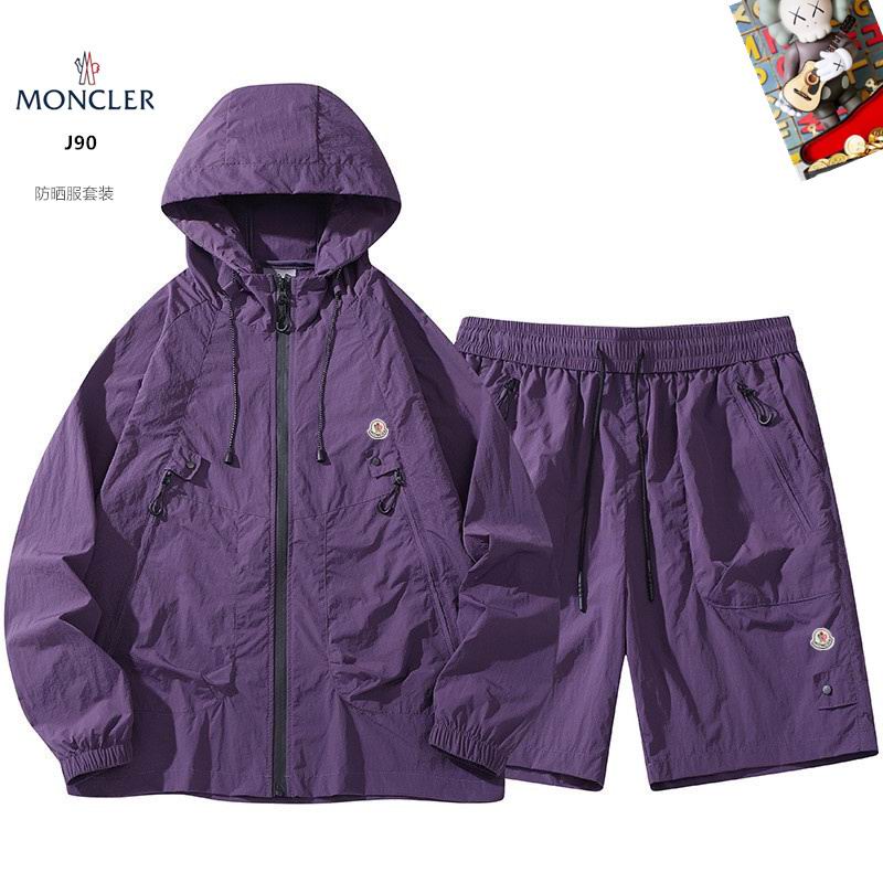Wholesale High-quality M.oncler Designer Hooded Jackets set Shorts for sale