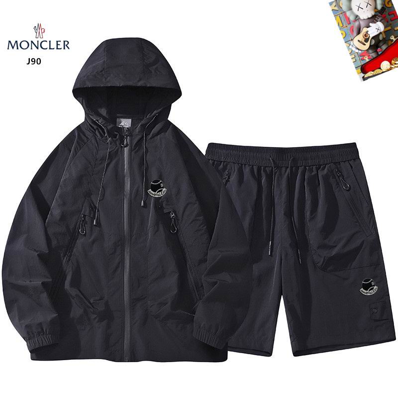 Wholesale High-quality M.oncler Designer Hooded Jackets set Shorts for sale