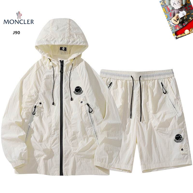 Wholesale High-quality M.oncler Designer Hooded Jackets set Shorts for sale