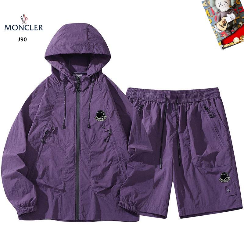 Wholesale High-quality M.oncler Designer Hooded Jackets set Shorts for sale
