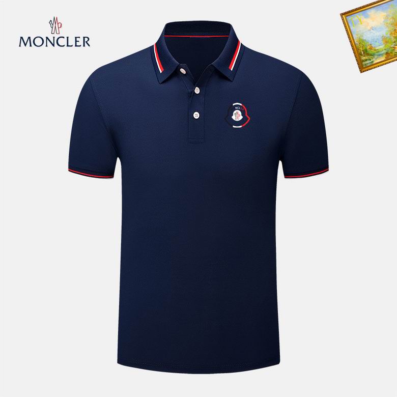 Wholesale Cheap M.oncler Short Sleeve Lapel T Shirts for Sale