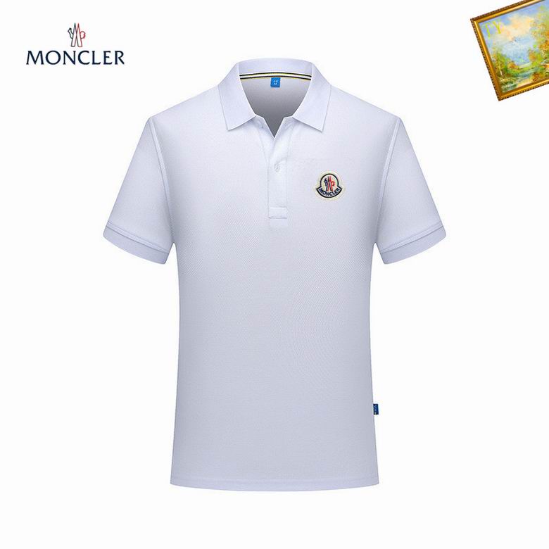 Wholesale Cheap M.oncler Short Sleeve Lapel T Shirts for Sale