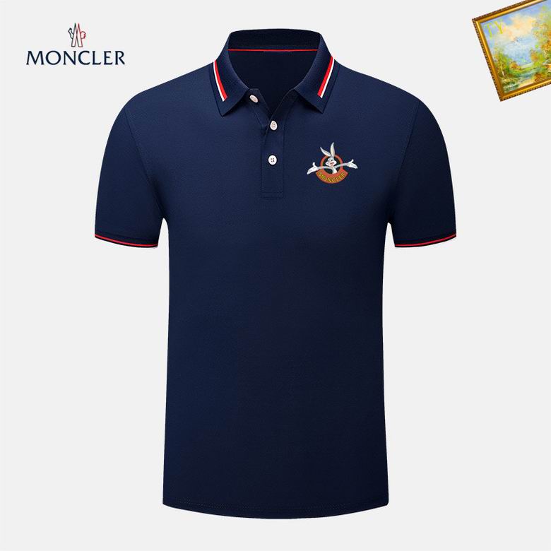 Wholesale Cheap M.oncler Short Sleeve Lapel T Shirts for Sale