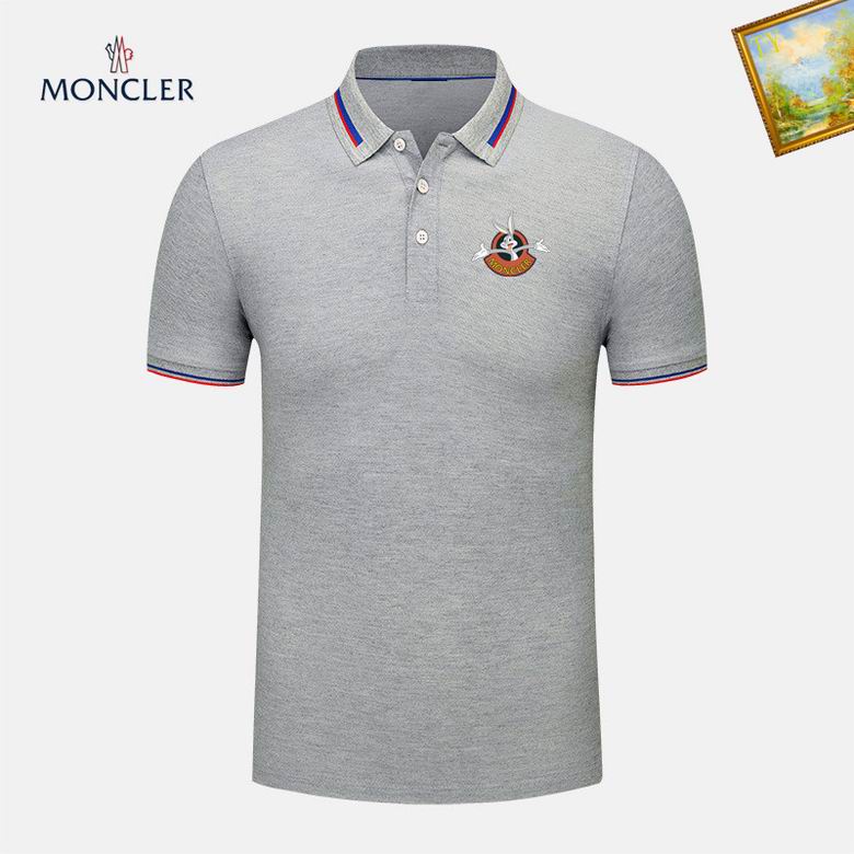 Wholesale Cheap M.oncler Short Sleeve Lapel T Shirts for Sale