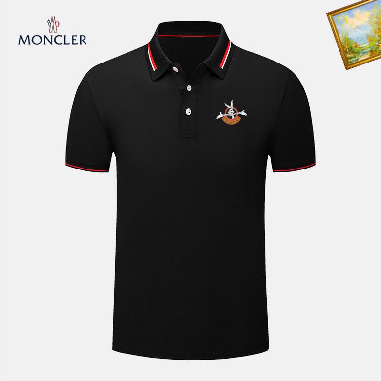 Wholesale Cheap M.oncler Short Sleeve Lapel T Shirts for Sale