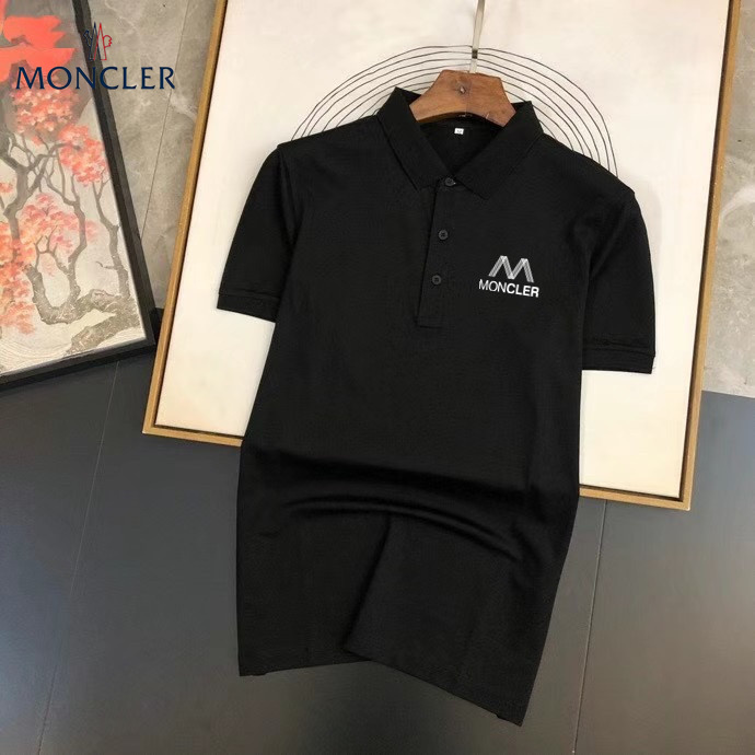 Wholesale Cheap M.oncler Short Sleeve Lapel T Shirts for Sale