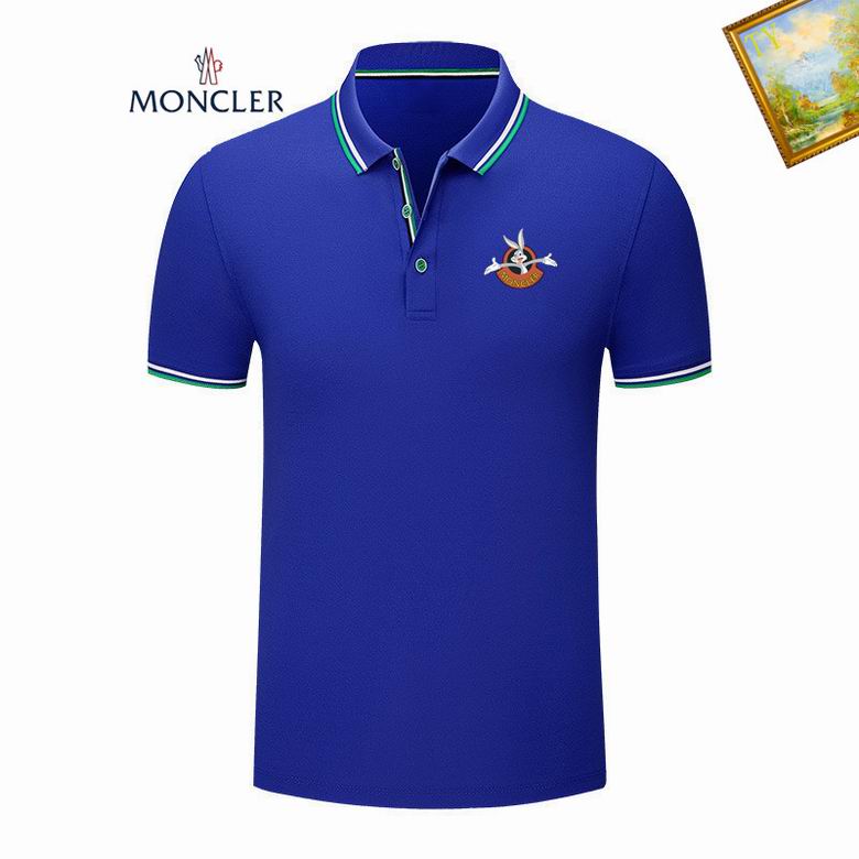 Wholesale Cheap M.oncler Short Sleeve Lapel T Shirts for Sale