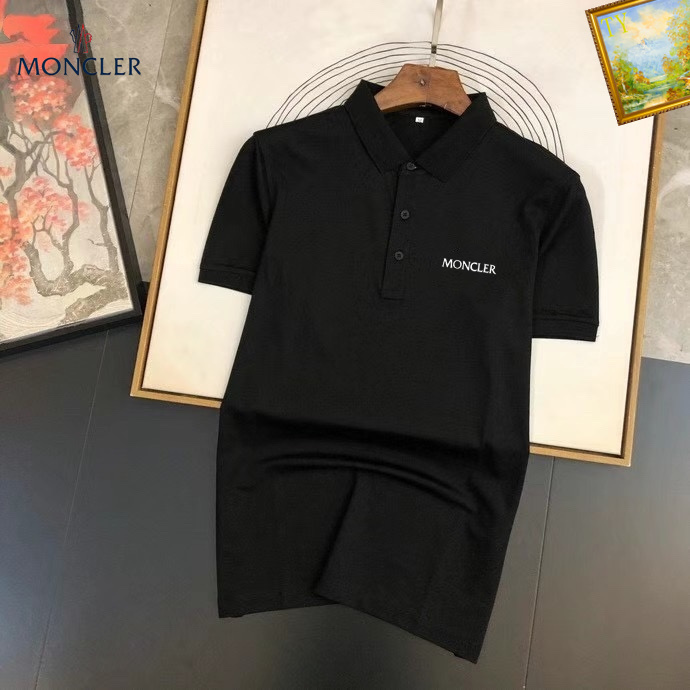 Wholesale Cheap M.oncler Short Sleeve Lapel T Shirts for Sale