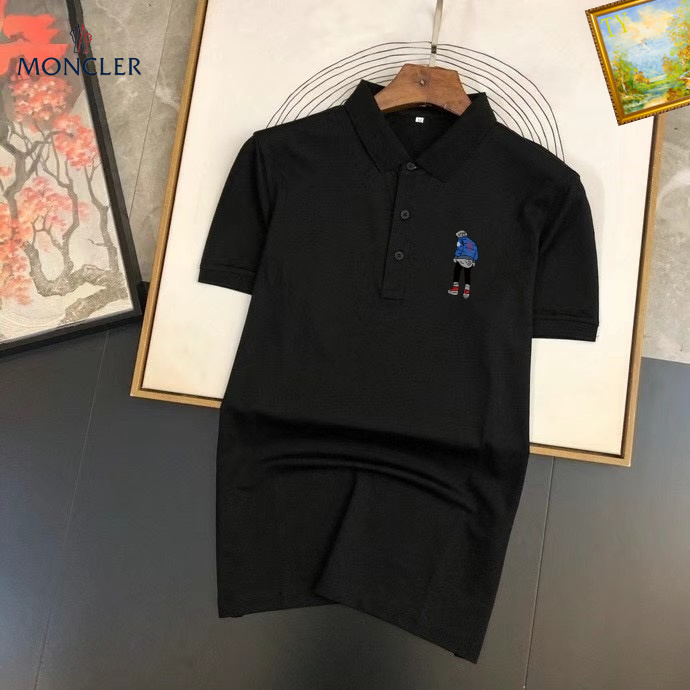 Wholesale Cheap M.oncler Short Sleeve Lapel T Shirts for Sale