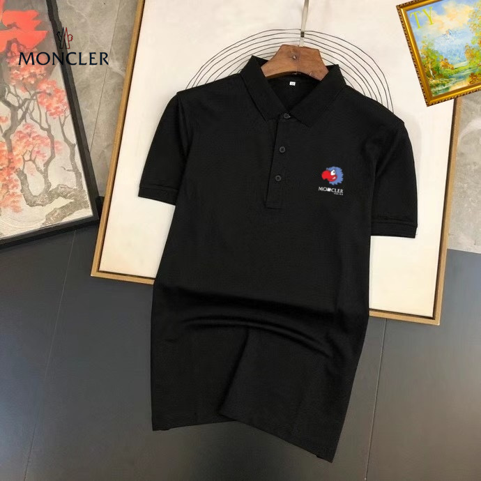 Wholesale Cheap M.oncler Short Sleeve Lapel T Shirts for Sale