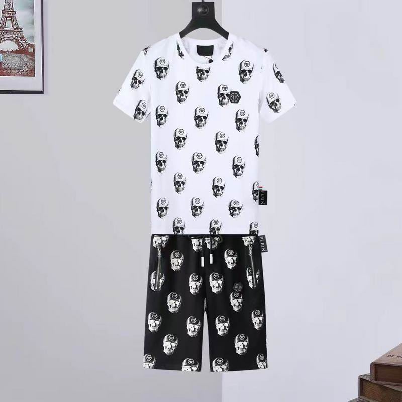 Wholesale High-quality P.hilipp Plein Designer Short Sleeve Tracksuits for sale