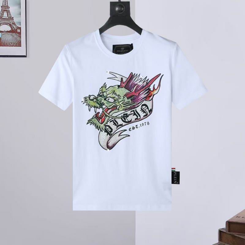 Wholesale High-quality Fashion P.hilipp Plein Short Sleeve Crewneck Designer T-Shirts for sale