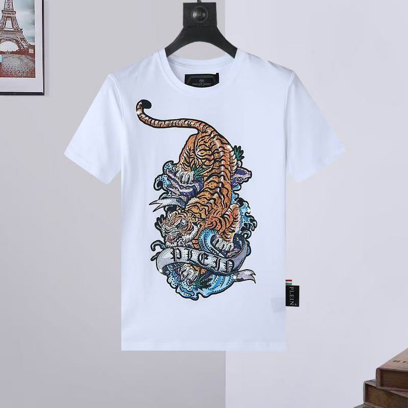 Wholesale High-quality Fashion P.hilipp Plein Short Sleeve Crewneck Designer T-Shirts for sale