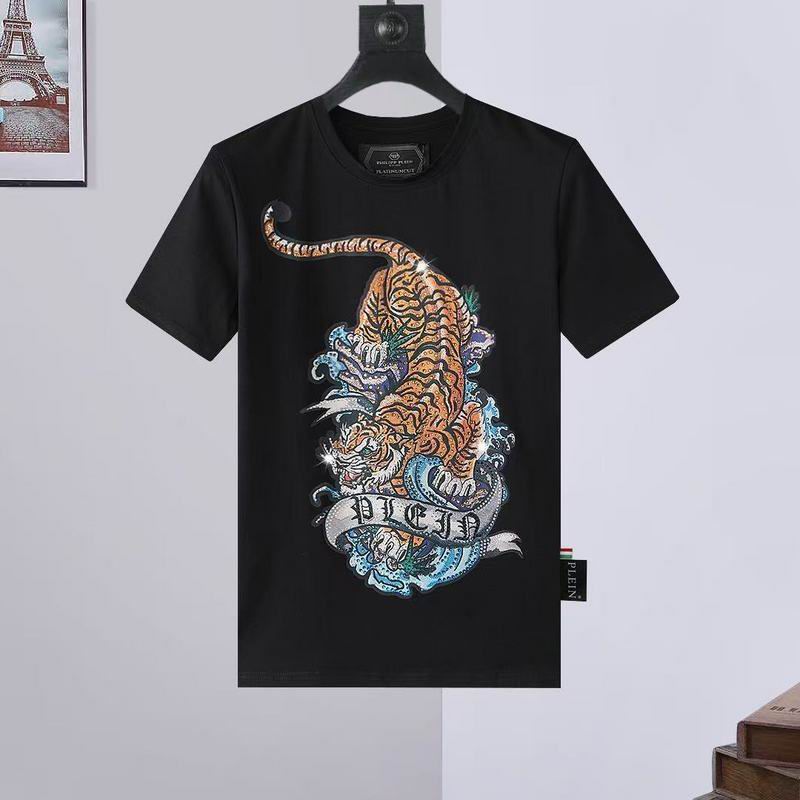 Wholesale High-quality Fashion P.hilipp Plein Short Sleeve Crewneck Designer T-Shirts for sale