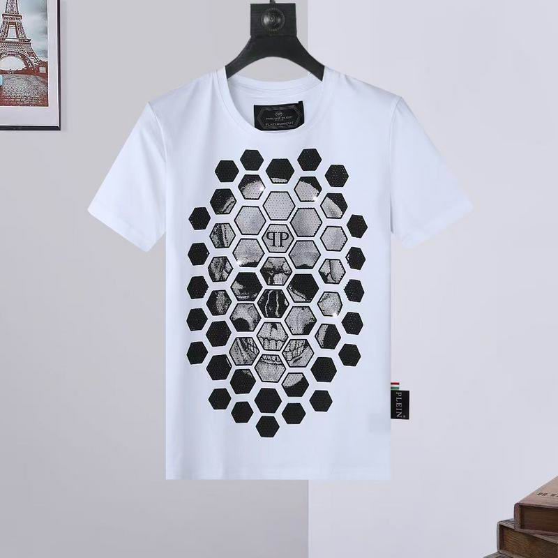 Wholesale High-quality Fashion P.hilipp Plein Short Sleeve Crewneck Designer T-Shirts for sale