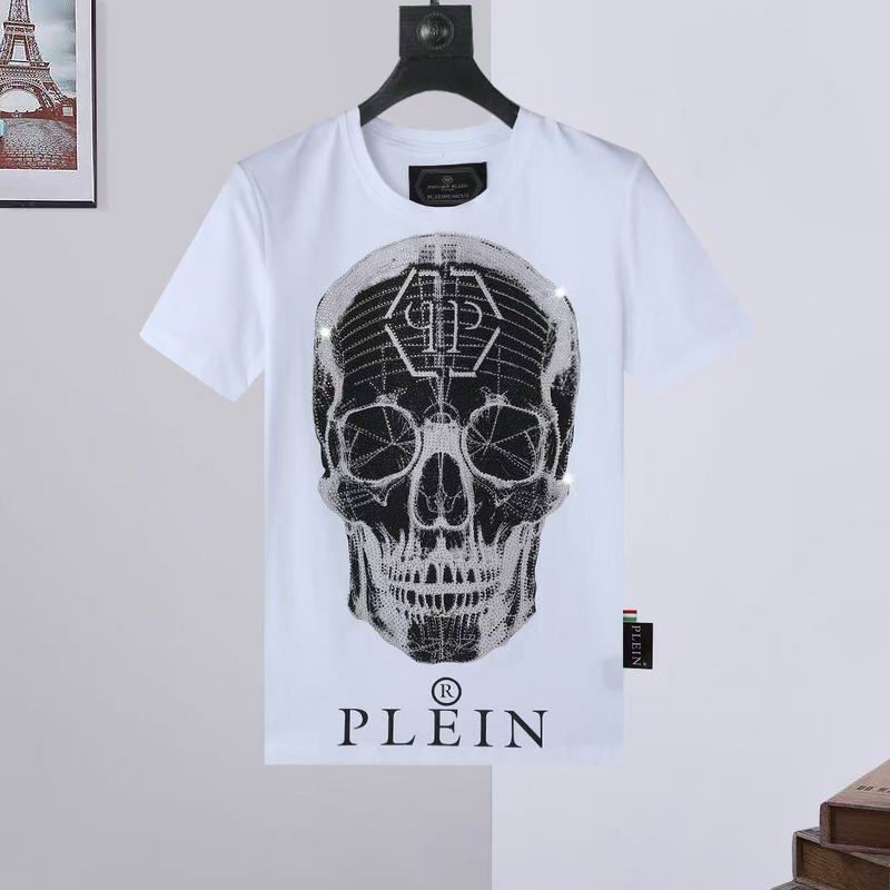 Wholesale High-quality Fashion P.hilipp Plein Short Sleeve Crewneck Designer T-Shirts for sale
