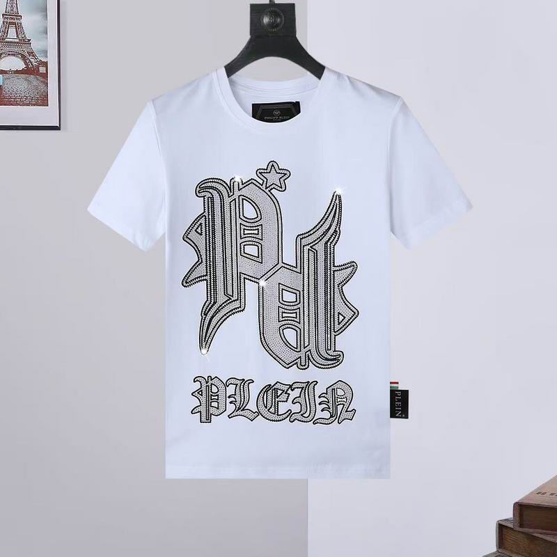 Wholesale High-quality Fashion P.hilipp Plein Short Sleeve Crewneck Designer T-Shirts for sale