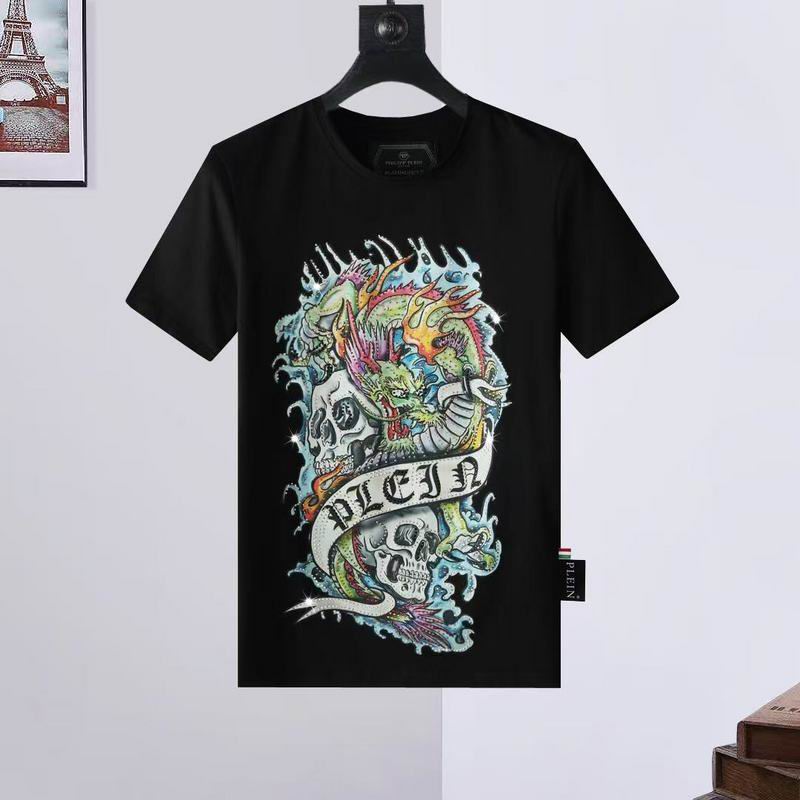 Wholesale High-quality Fashion P.hilipp Plein Short Sleeve Crewneck Designer T-Shirts for sale