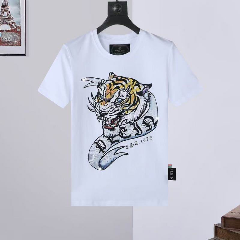 Wholesale High-quality Fashion P.hilipp Plein Short Sleeve Crewneck Designer T-Shirts for sale