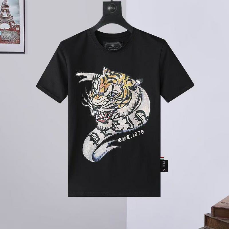 Wholesale High-quality Fashion P.hilipp Plein Short Sleeve Crewneck Designer T-Shirts for sale