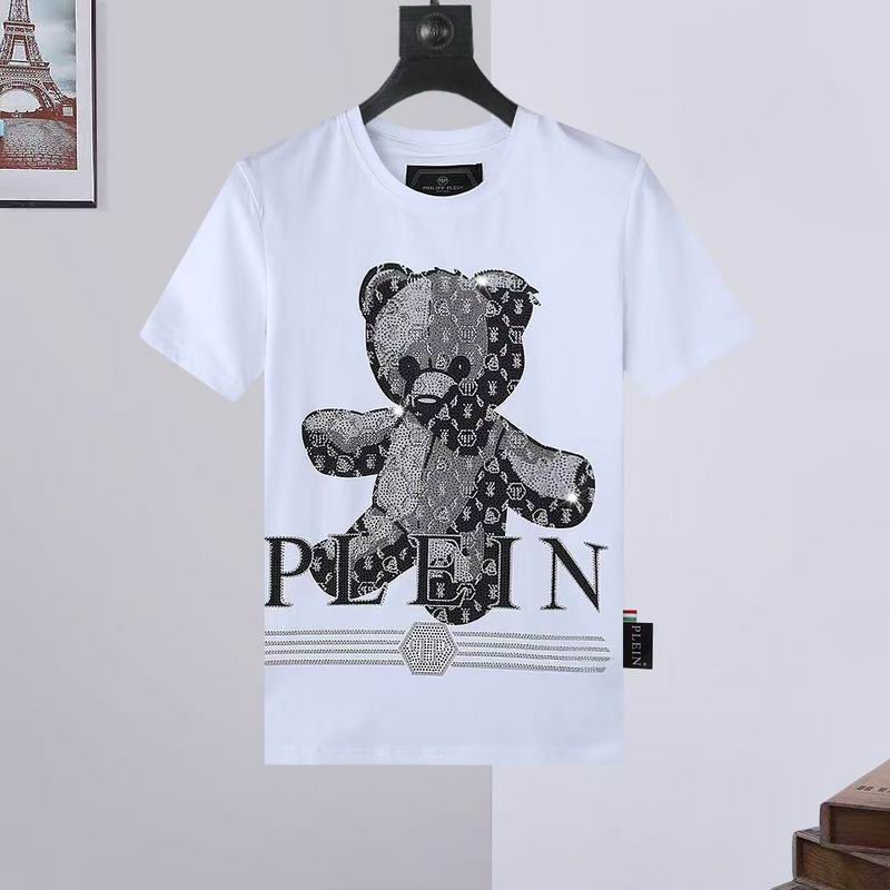 Wholesale High-quality Fashion P.hilipp Plein Short Sleeve Crewneck Designer T-Shirts for sale