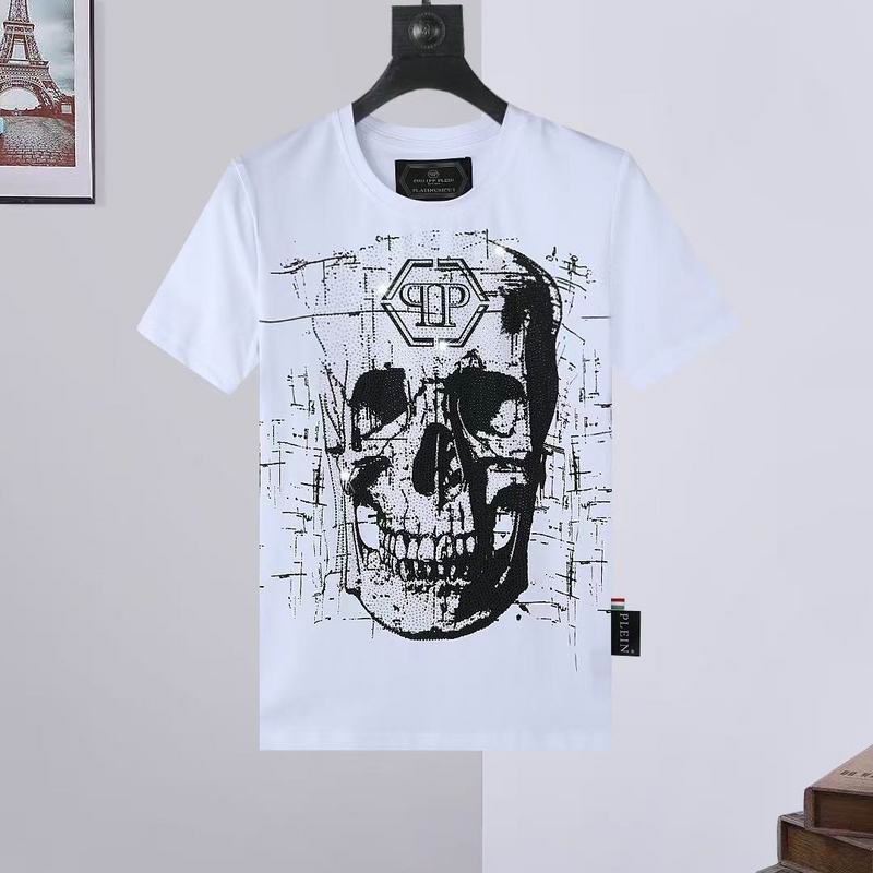 Wholesale High-quality Fashion P.hilipp Plein Short Sleeve Crewneck Designer T-Shirts for sale