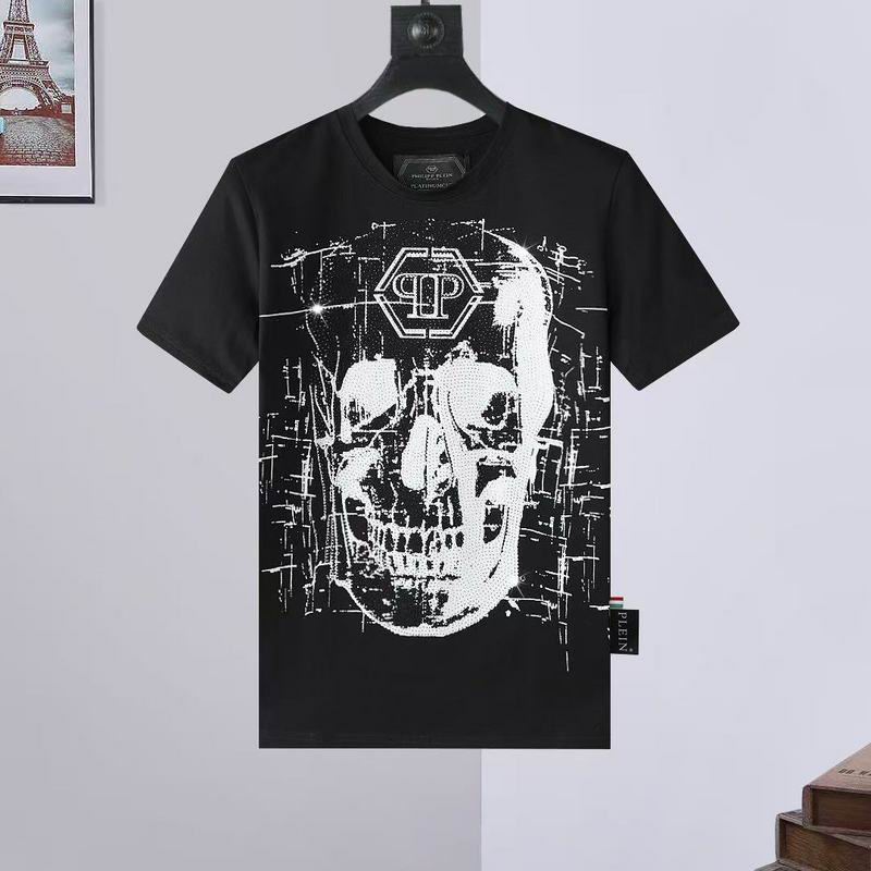 Wholesale High-quality Fashion P.hilipp Plein Short Sleeve Crewneck Designer T-Shirts for sale