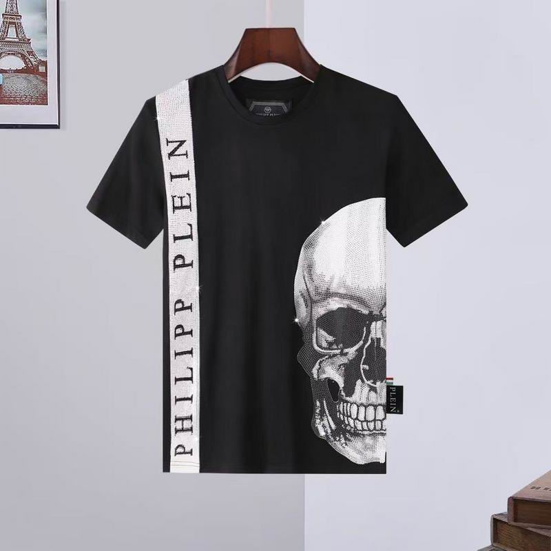 Wholesale High-quality Fashion P.hilipp Plein Short Sleeve Crewneck Designer T-Shirts for sale
