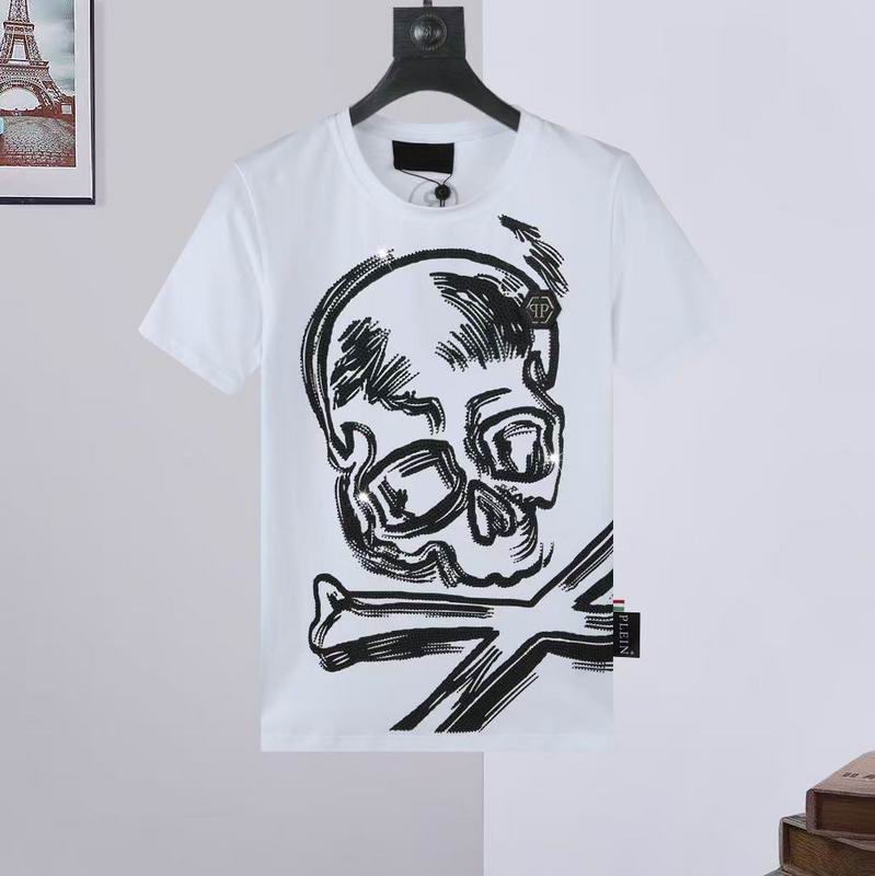 Wholesale High-quality Fashion P.hilipp Plein Short Sleeve Crewneck Designer T-Shirts for sale