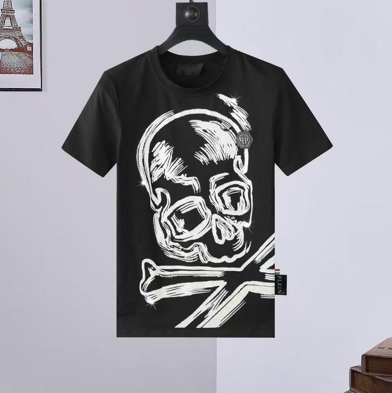 Wholesale High-quality Fashion P.hilipp Plein Short Sleeve Crewneck Designer T-Shirts for sale