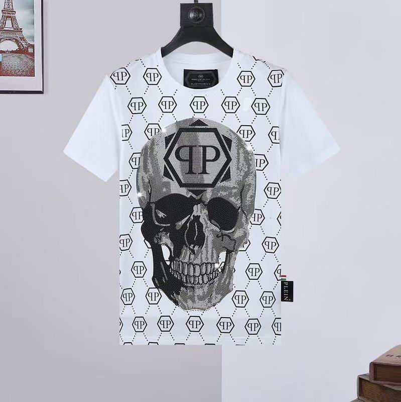 Wholesale High-quality Fashion P.hilipp Plein Short Sleeve Crewneck Designer T-Shirts for sale