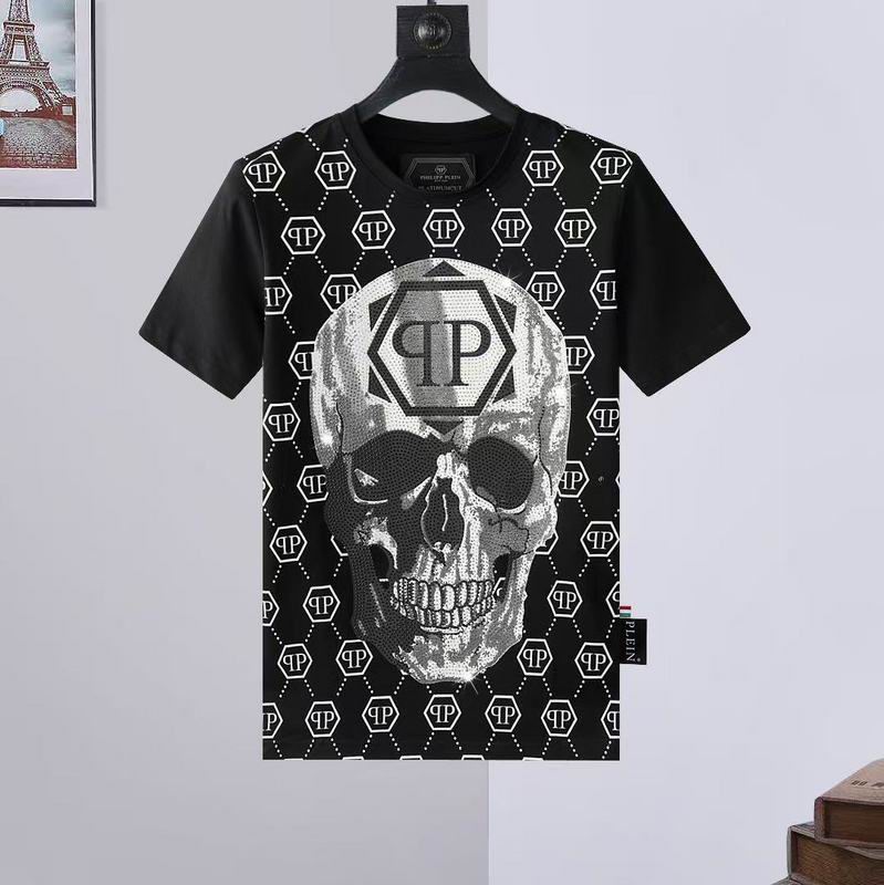 Wholesale High-quality Fashion P.hilipp Plein Short Sleeve Crewneck Designer T-Shirts for sale