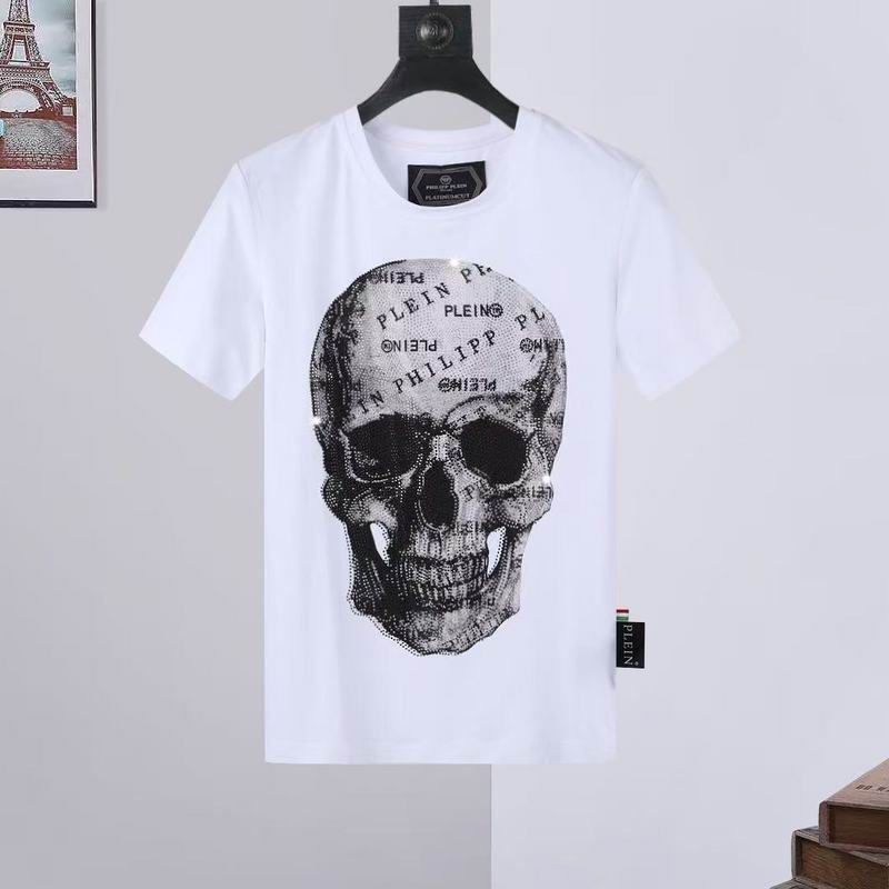 Wholesale High-quality Fashion P.hilipp Plein Short Sleeve Crewneck Designer T-Shirts for sale