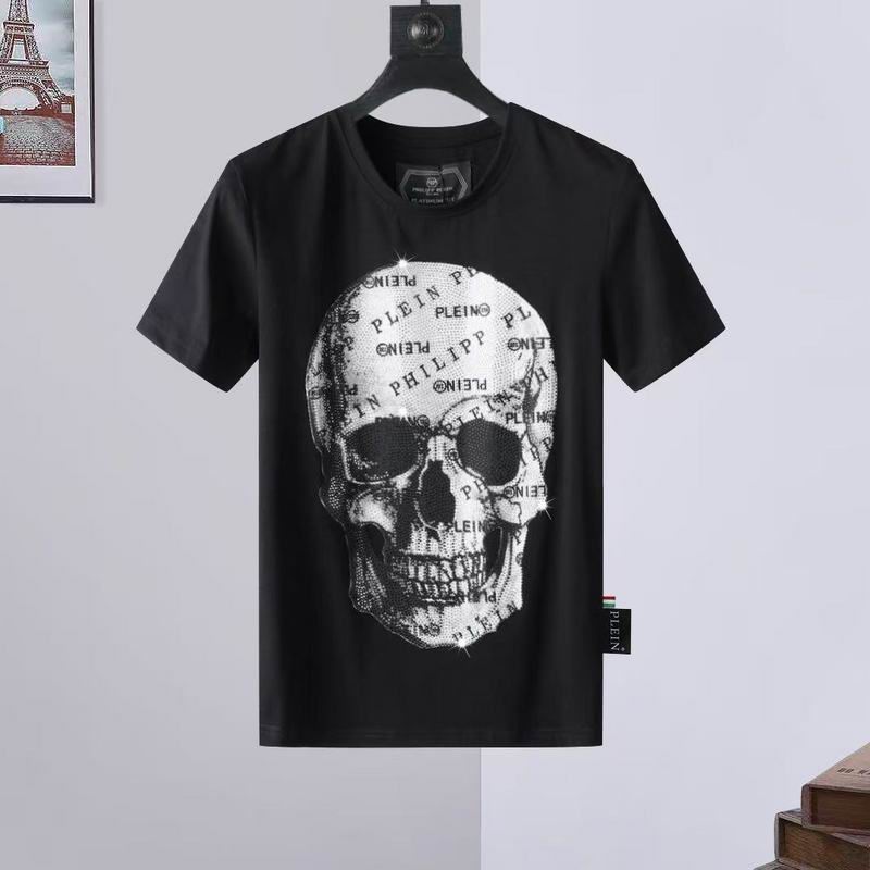 Wholesale High-quality Fashion P.hilipp Plein Short Sleeve Crewneck Designer T-Shirts for sale